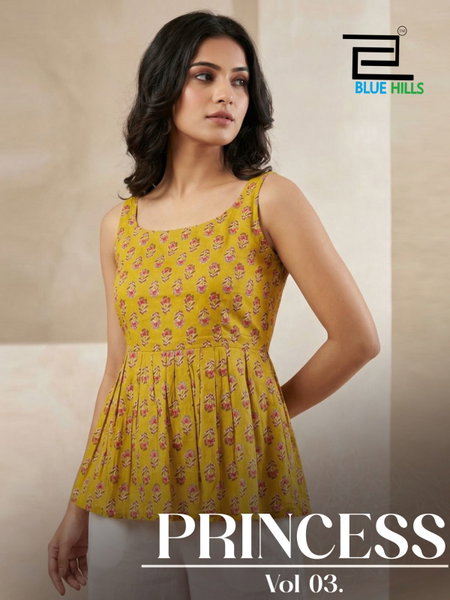 Princess Vol 3 By Blue Hills Pure Cotton Ladies Top Wholesale Market In Surat